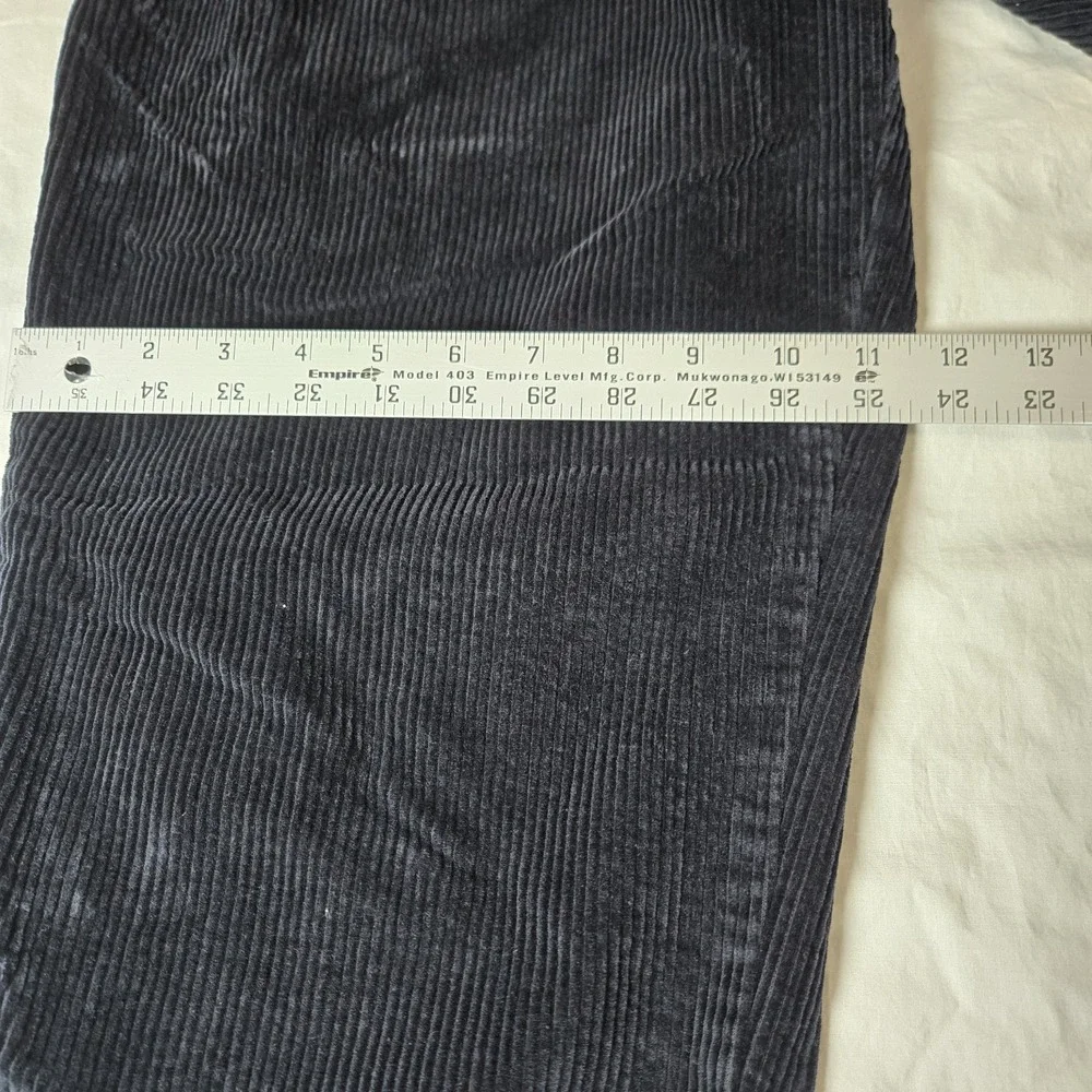 Jos‎ A Bank Corduroy Pants Tag 35x32 Measures 32x30 Pleated  Dark Navy Cuffed